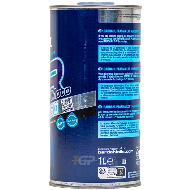 Bardahl 15W50 Plasma LXR - 1 Litre Premium Yağ 