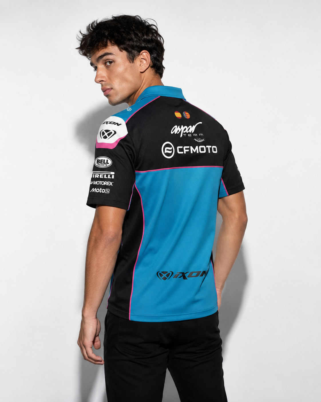 CFMOTO Aspar Racing Ángel-Nieto-Team Polo tişörü replikası 2026 IXON 