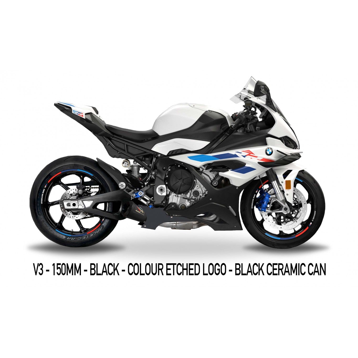 Austin Racing Slip-On GP3 (GP1R/V3) + KAT değiştirme borusu BMW S1000RR K67 (19-26) 