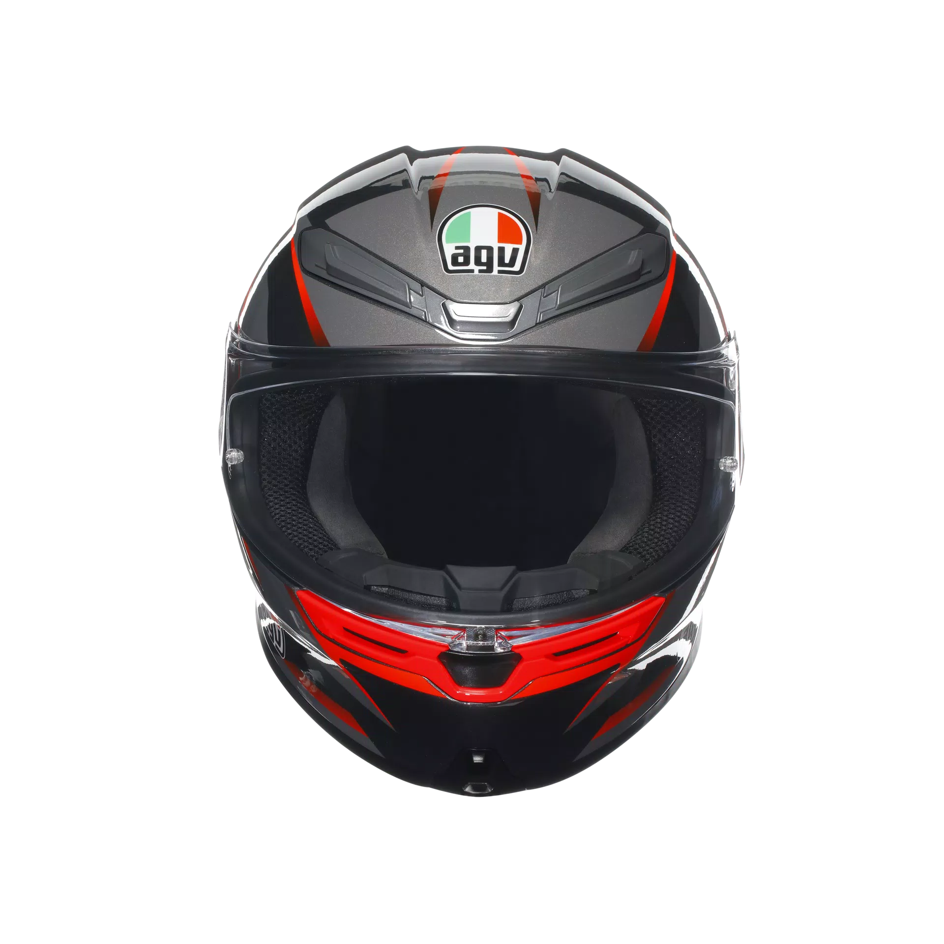 AGV K6 S Kask Slashcut Siyah/Gri/Kırmızı | 2118395001014 
