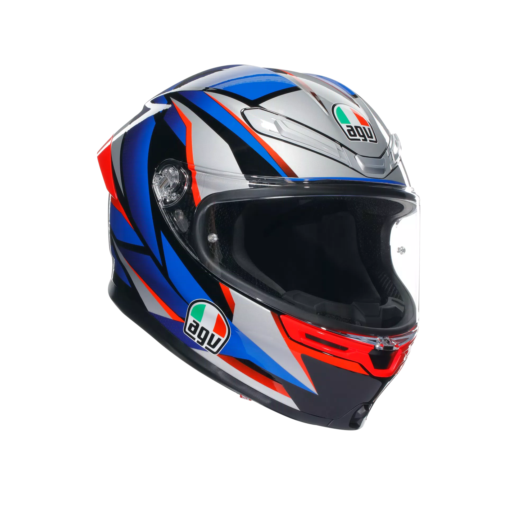 AGV K6 S Kask Slashcut Siyah/Mavi/Kırmızı | 2118395001015 
