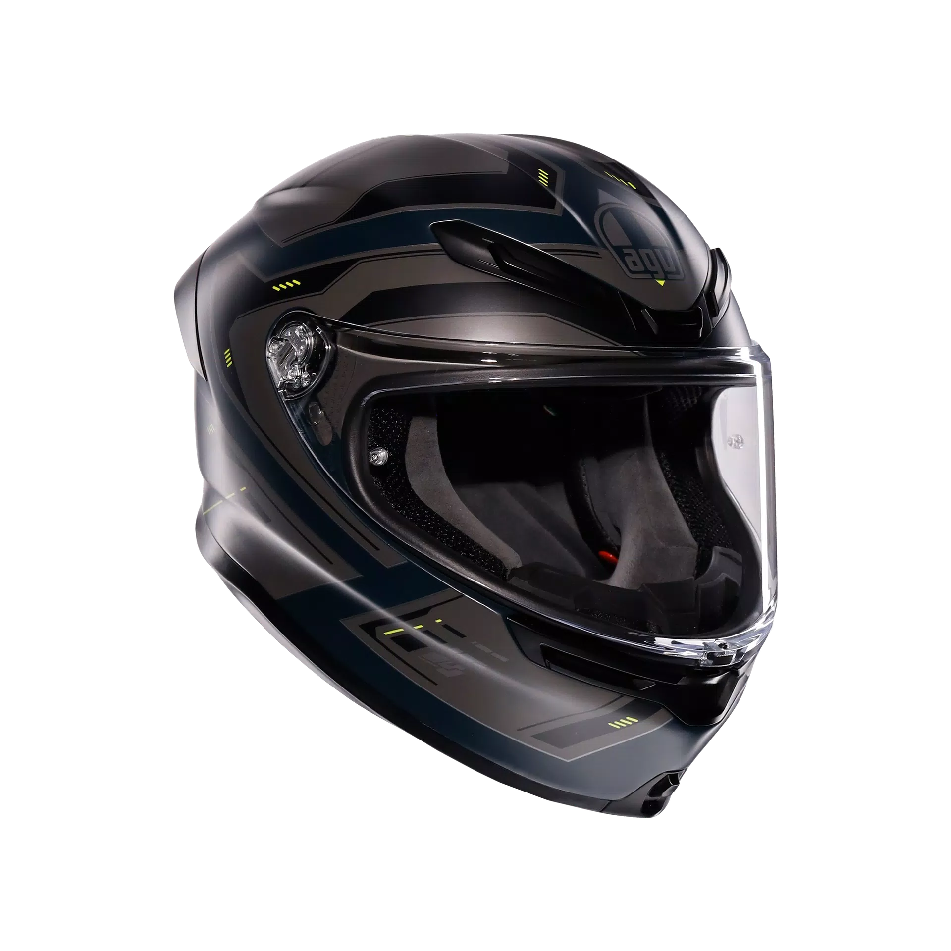 AGV K6 S Kask Geliştirici Mat Gri/Sarı Fluo | 2118395001022 