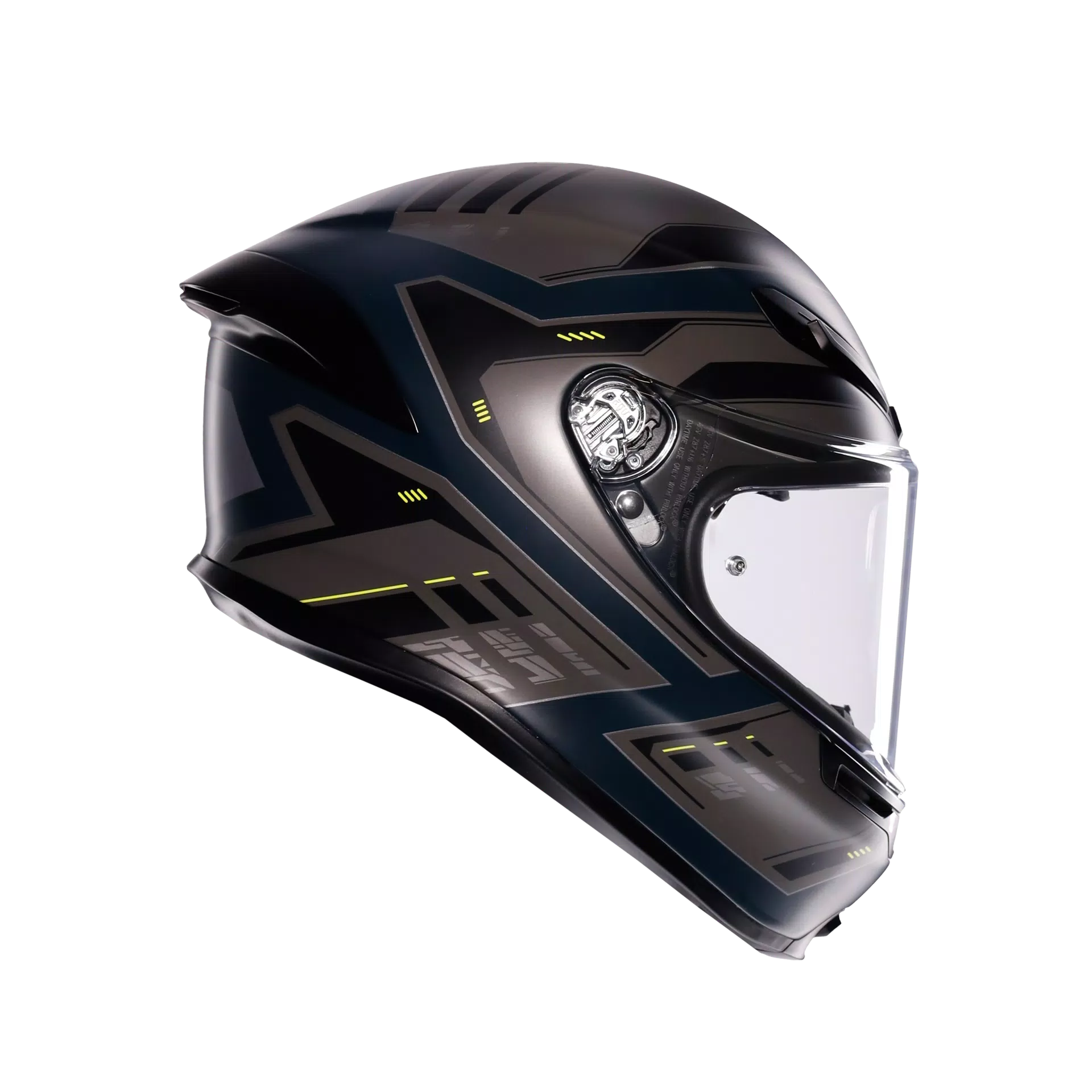 AGV K6 S Kask Geliştirici Mat Gri/Sarı Fluo | 2118395001022 