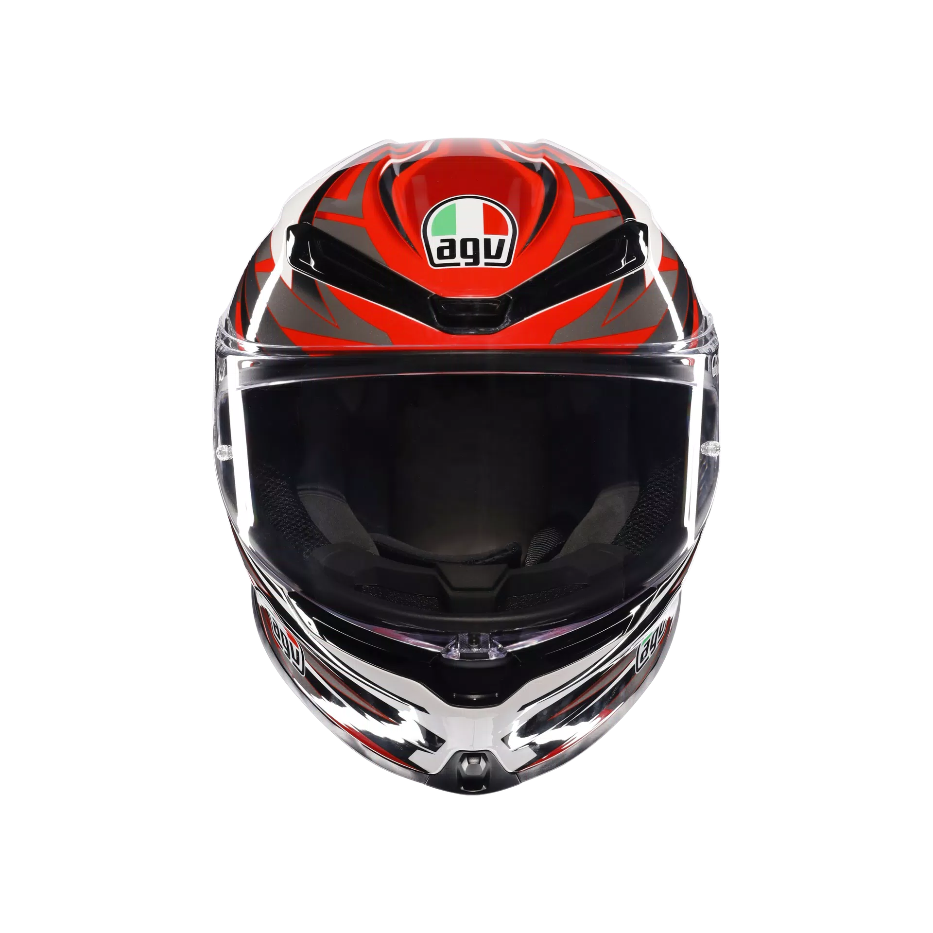 AGV K6 S Kask Reeval Beyaz/Kırmızı/Gri | 2118395001023 