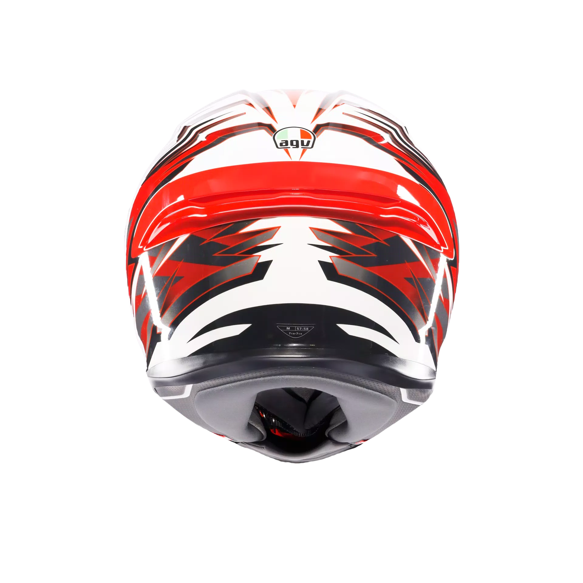 AGV K6 S Kask Reeval Beyaz/Kırmızı/Gri | 2118395001023 
