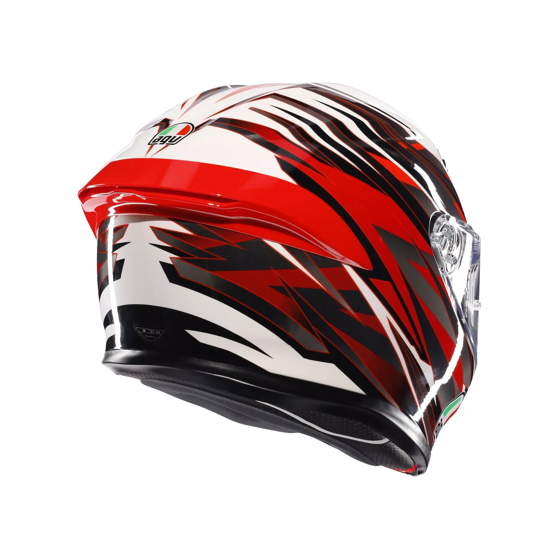AGV K6 S Kask Reeval Beyaz/Kırmızı/Gri | 2118395001023 