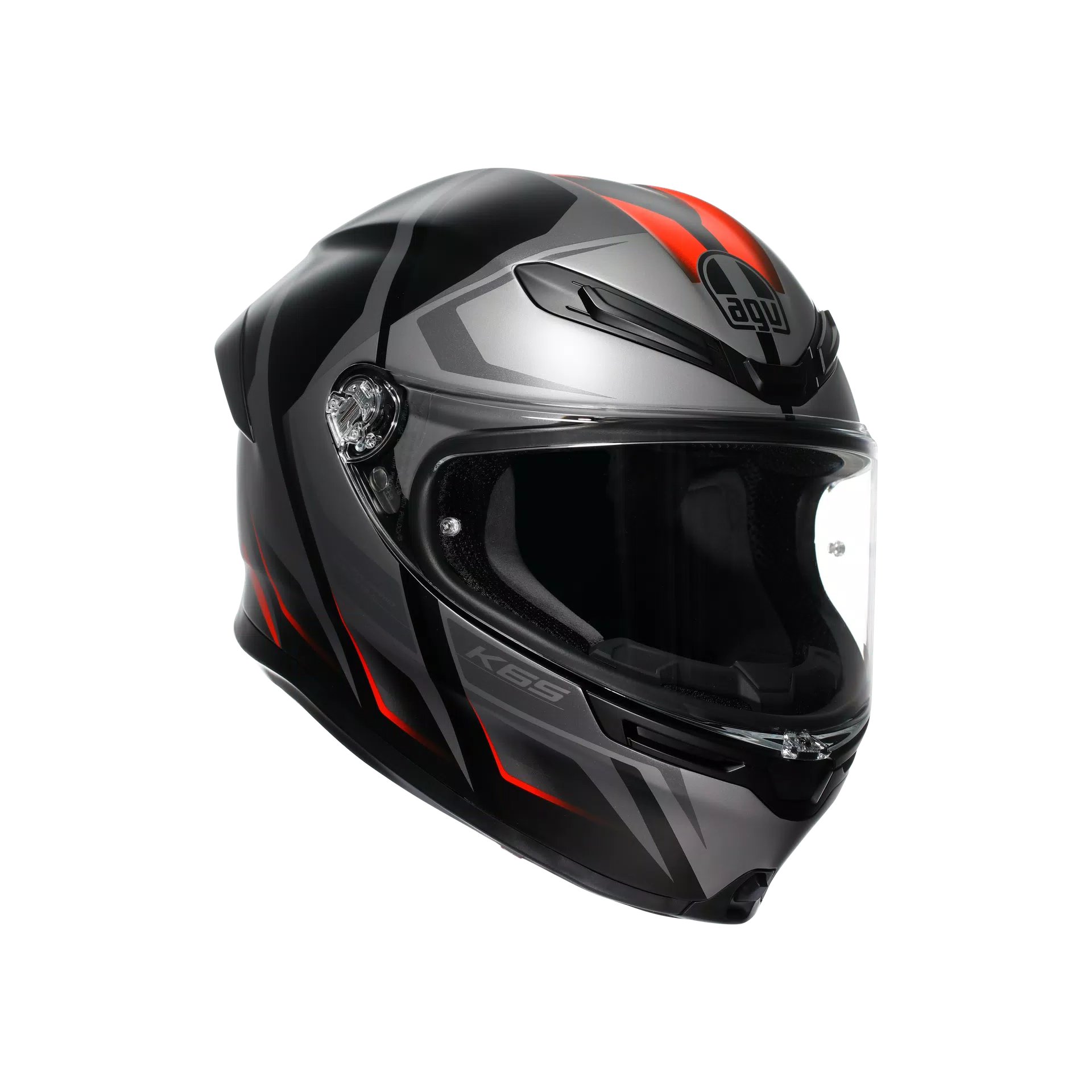 AGV K6 S Kask Karve Mat Siyah/Gri/Kırmızı | 2118395001024 
