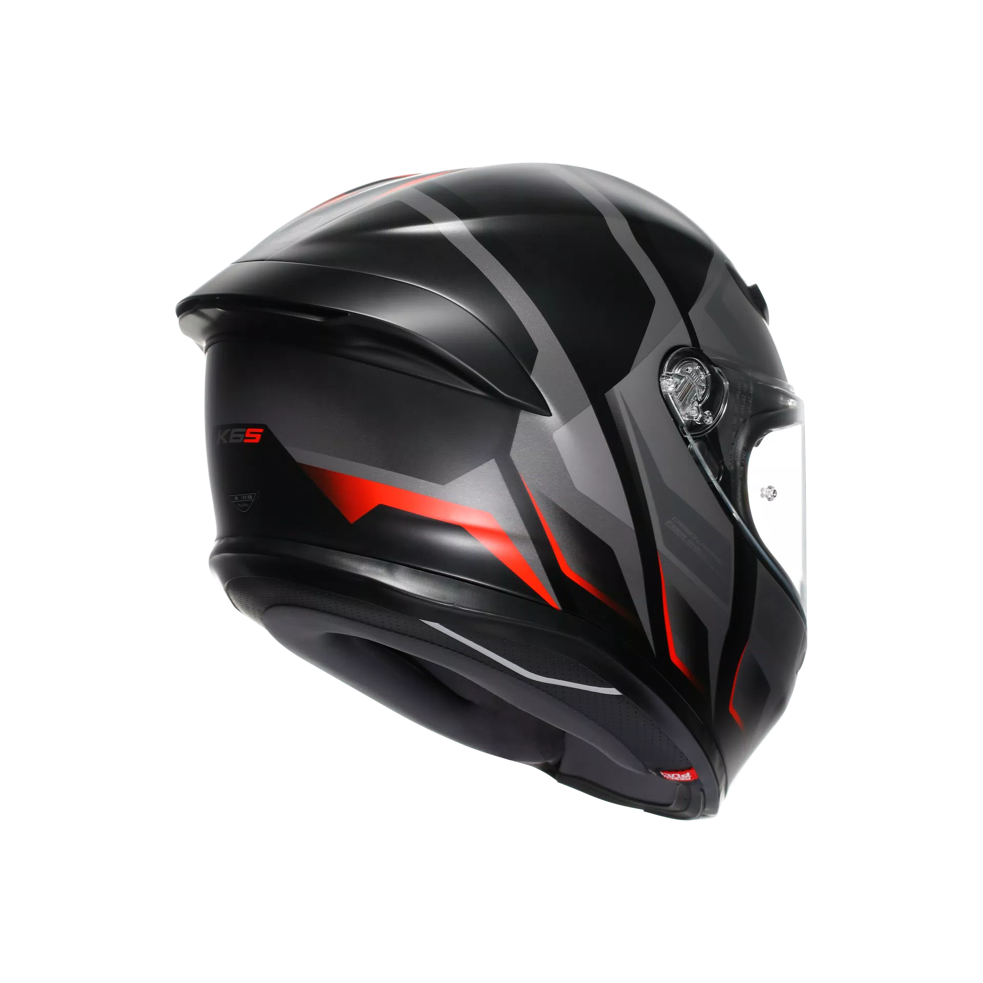 AGV K6 S Kask Karve Mat Siyah/Gri/Kırmızı | 2118395001024 