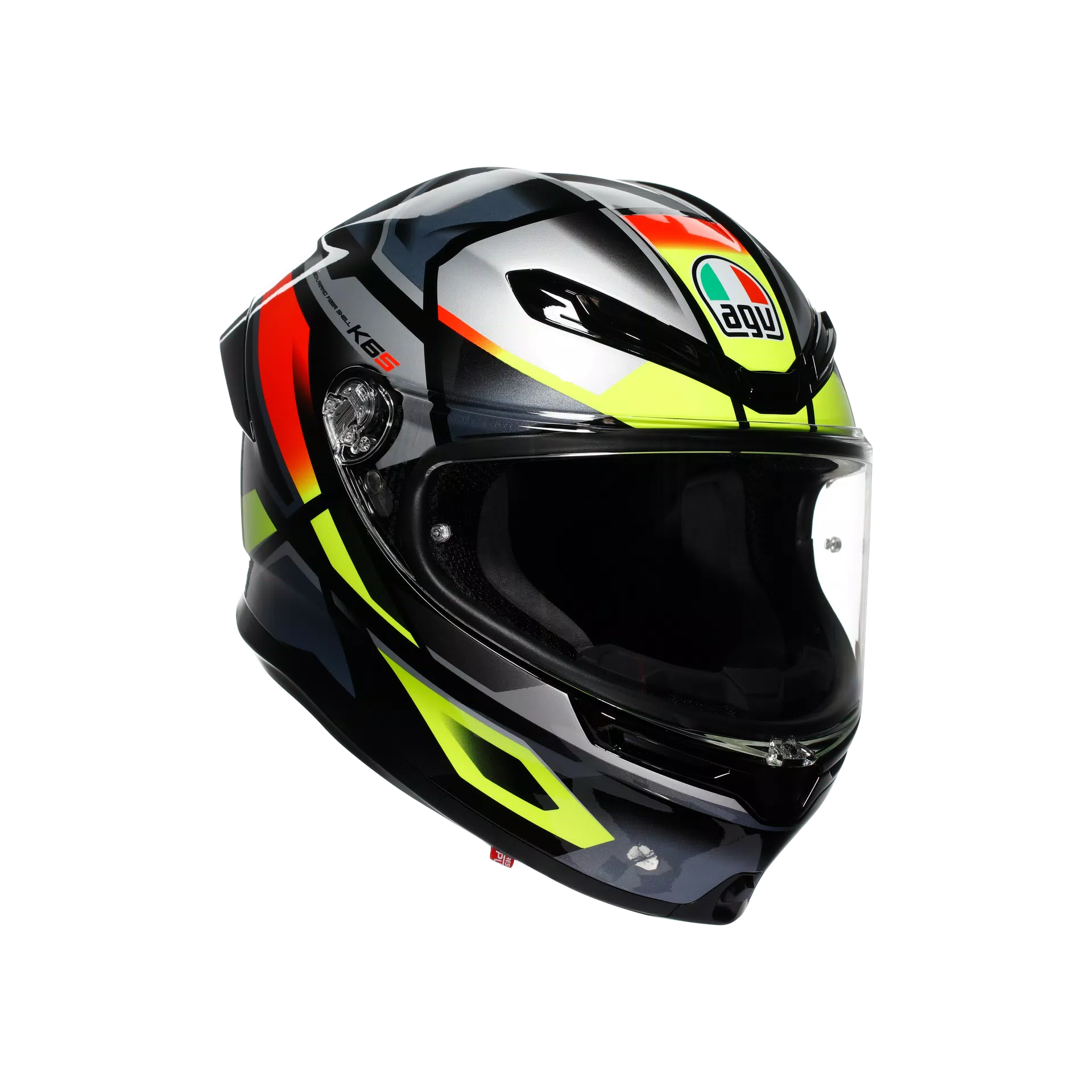 AGV K6 S Kask Erazer Siyah/Kırmızı/Fluo Sarı | 2118395001026 