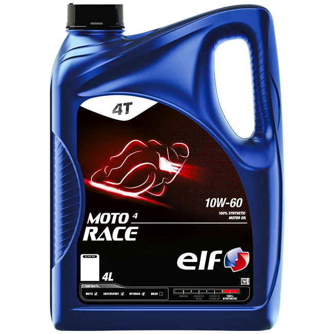 ELF Moto 4 Race 10W60 Motor Yağı - 4 Litre 