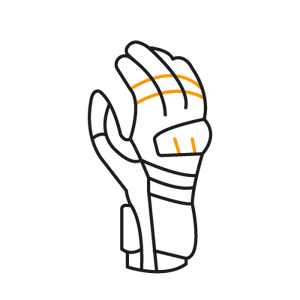 1x Eldiven Seti (sol + sağ)