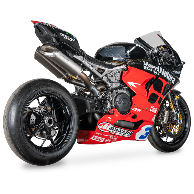 Spark Exhaust Komplettanlage Rechteckig WSSP Titanium Ducati Panigale 959 (16-19) GDU8836T