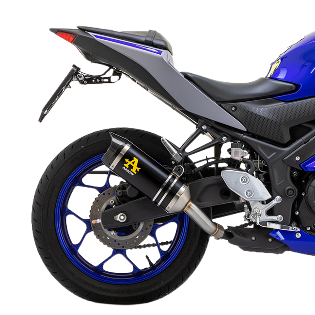 Arrow Slip-On Thunder Alüminyum Koyu Yamaha YZF-R3 (21-26) 71831AKN 