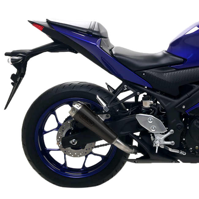 Arrow Slip-On Pro-Race Paslanmaz Çelik Koyu Yamaha YZF-R3 (21-26) 71831PRN 