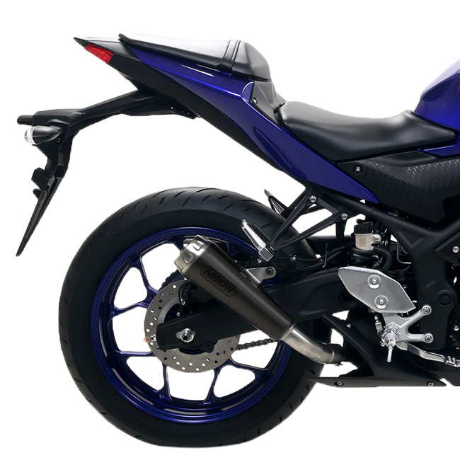Arrow Slip-On Pro-Race Paslanmaz Çelik Koyu Yamaha YZF-R3 (19-20) 71894PRN 