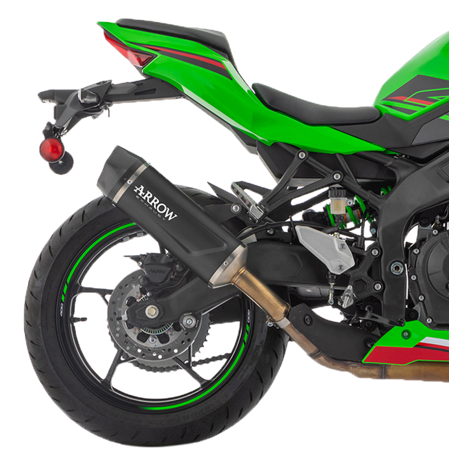 Arrow Slip-On Indy Yarış Alüminyum Koyu Kawasaki ZX-4RR (23-26) 71963AKN 