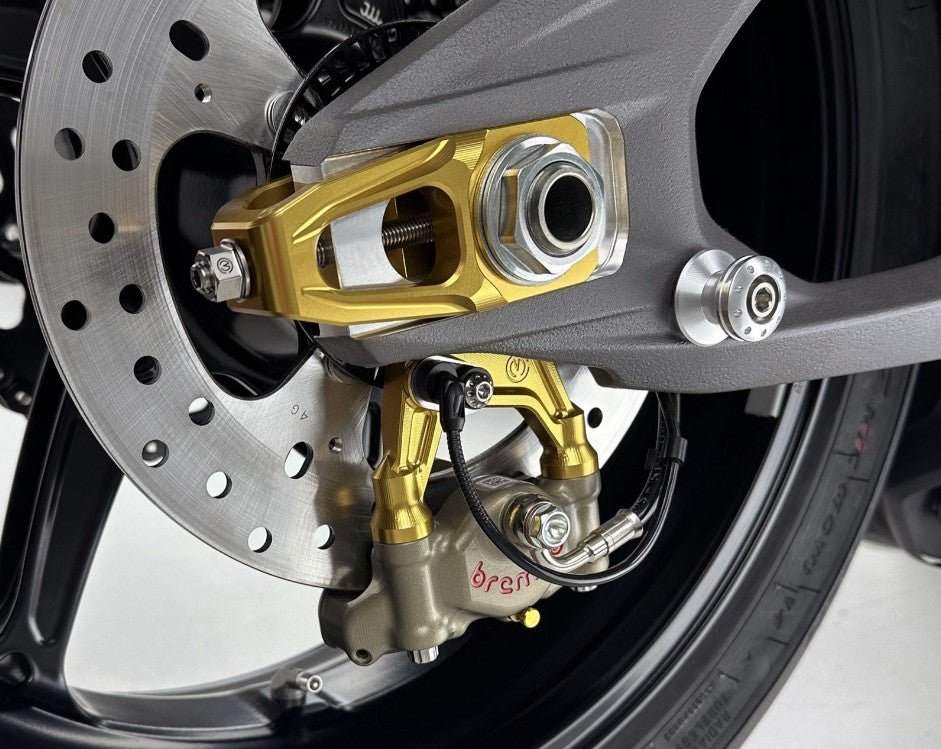 Zincir gergi kiti, fren kaliper tutucu ve Brembo P2-30 69.5 mm XA6H530 Motocorse Ducati Panigale V4/S (25-26) ile birlikte 