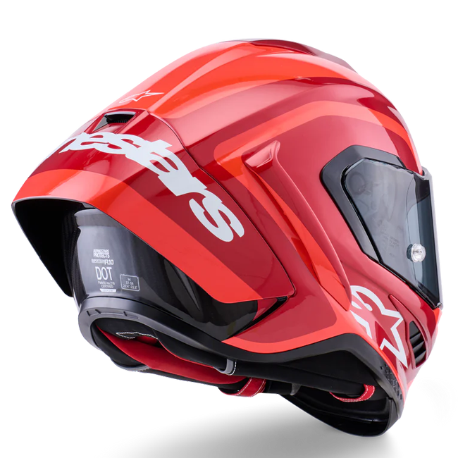 Alpinestars Supertech R10 Kask Arius İkili Kırmızı parlak 8203926-1683 