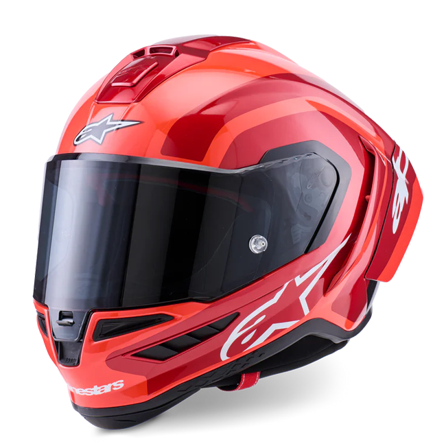 Alpinestars Supertech R10 Kask Arius İkili Kırmızı parlak 8203926-1683 