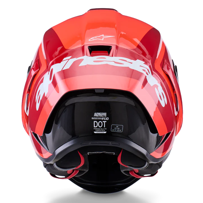 Alpinestars Supertech R10 Kask Arius İkili Kırmızı parlak 8203926-1683 