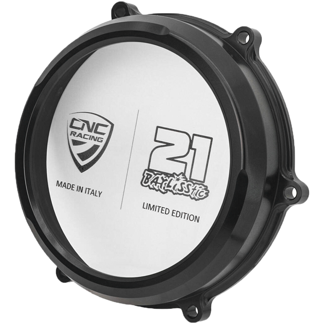 Şeffaf debriyaj kapağı Troy Bayliss Sınırlı Üretim CNC Racing Ducati Panigale V4/S (25-26) CA210TB 