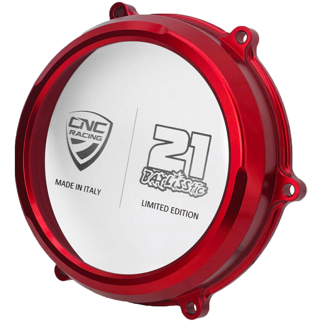Şeffaf debriyaj kapağı Troy Bayliss Sınırlı Üretim CNC Racing Ducati Panigale V4/S (25-26) CA210TB 