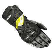Spidi Carbo Fit Racing Motosiklet Deri Eldivenleri | Erkek | Siyah/Parlak Sarı | A226394 