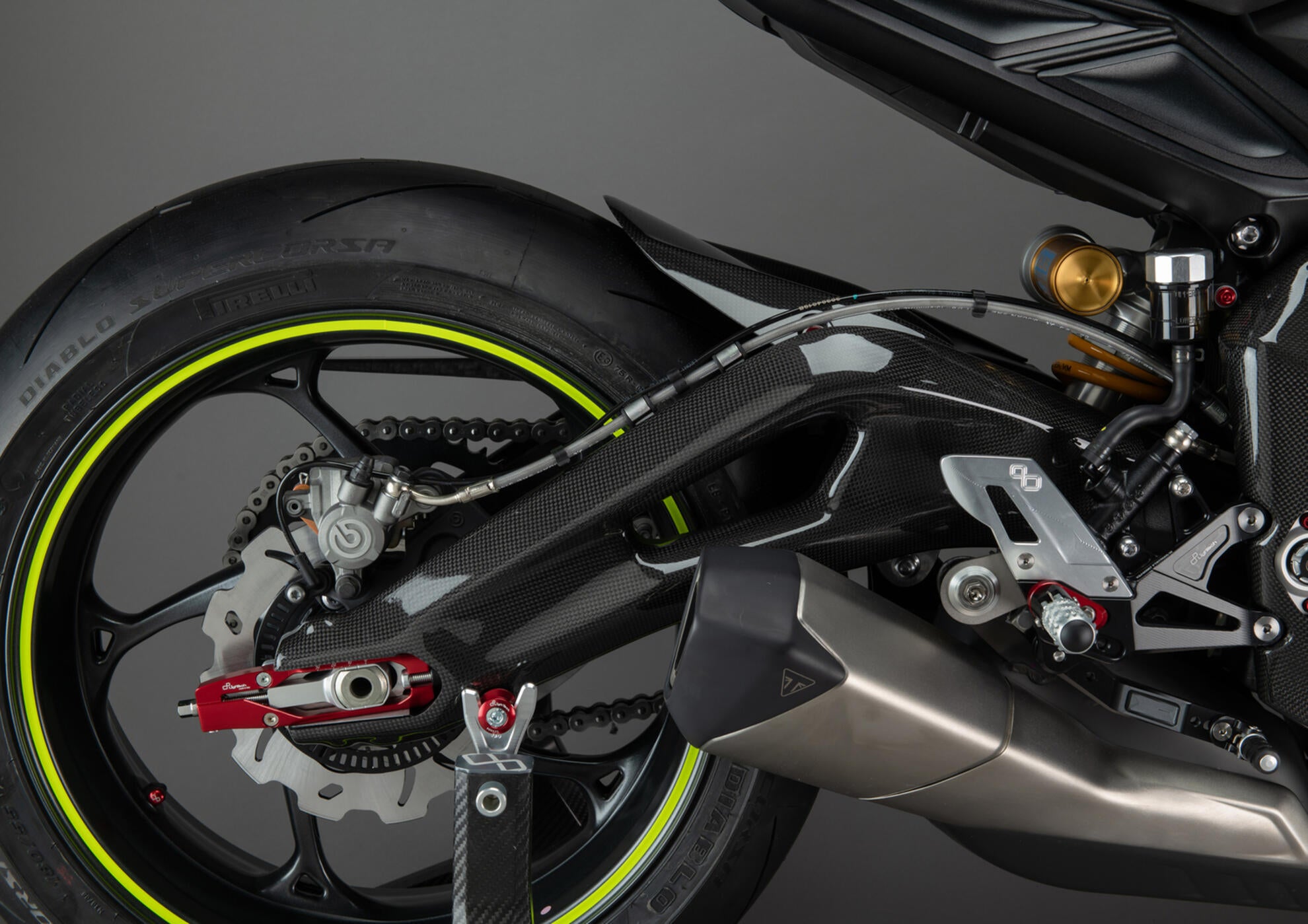 Triumph Street Triple 765 S / R / RS / Moto2 (17-26) için LighTech Carbon Süspansiyon Kapağı CART2460 