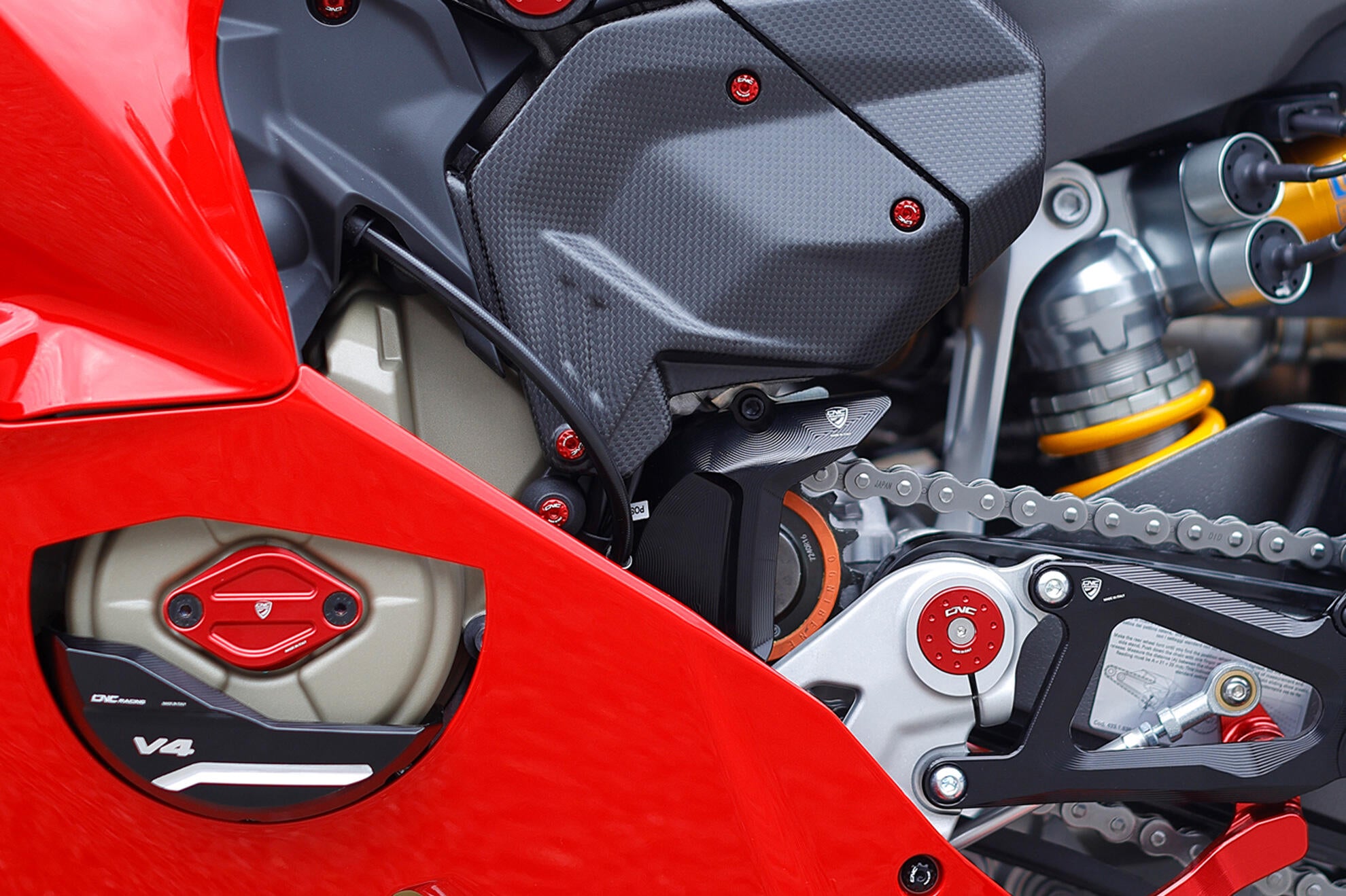 Ducati Panigale V4/S/R (25-26) CP178 için CNC Racing Alüminyum Dişli Kapağı 