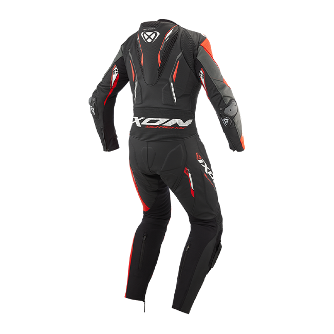 IXON Demonio Einteiler Deri Tulum – Delikli yarış tulumu | Erkek | Kırmızı/Siyah/Beyaz 