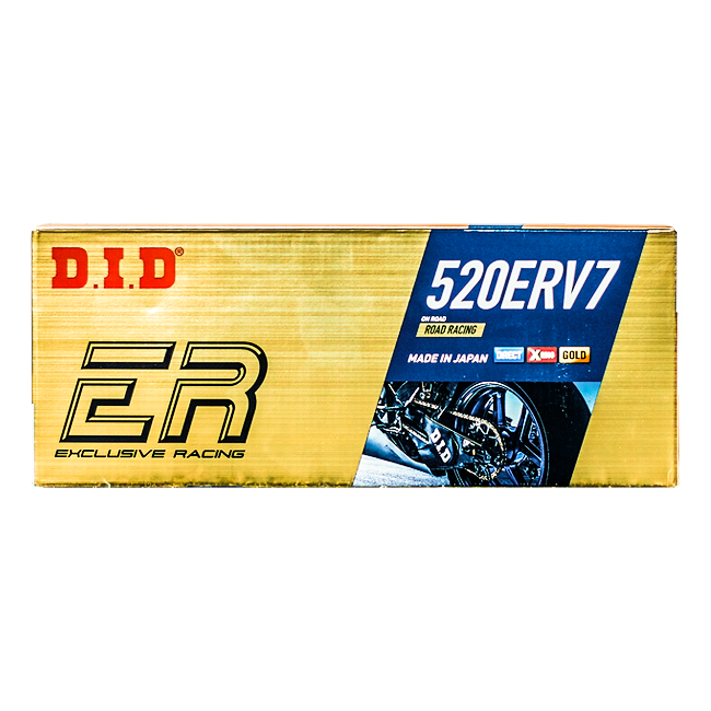 D.I.D 520ERV7 X-Ring Zincir 520 G&G açık, perçinli kilit ile – 100 ila 130 bağlantı 