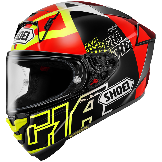 Shoei X-SPR PRO Motosiklet Kask Diggia2 TC-3 Fabio Di Giannantonio Replika 2025 