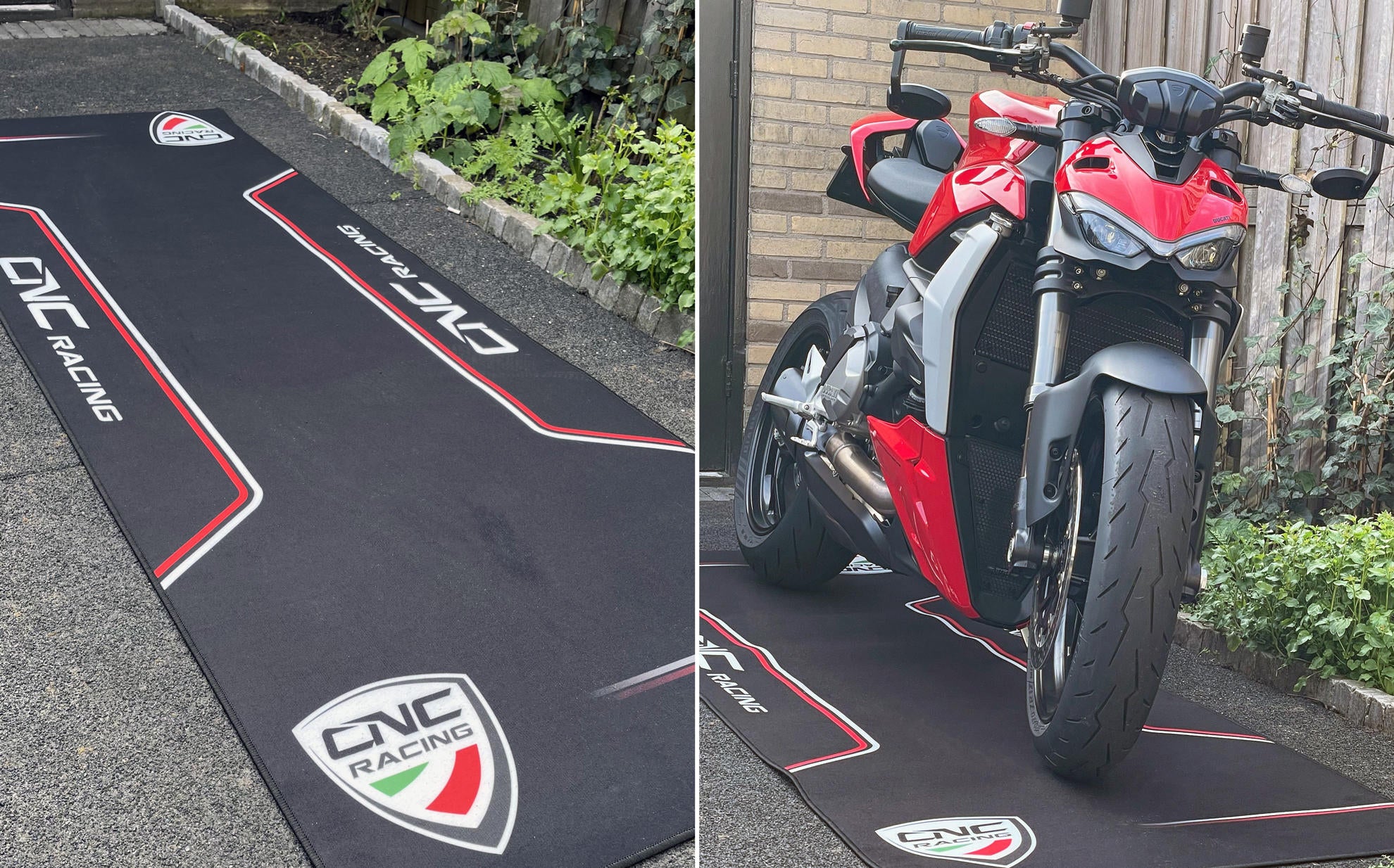 Motosiklet Pit & Garaj Halısı 226 x 80 cm CNC Racing GA016B 