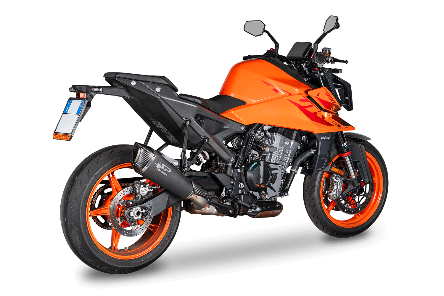 Spark Exhaust Slip-On Konix Evo Dark Euro 5+ Edelstahl KTM 990 RC R (25-26) GKT0121DOM
