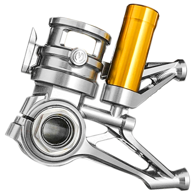 CNC Çatal ayağı seti 100 mm „GP Stili“ Motocorse Ducati Panigale V4/S/R (18-24) 