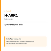 Akrapovic Krümmerrohr Aprilia RS 660 (22-23) H-A6R1 — Platzhalter, kein Herstellerfoto verfügbar