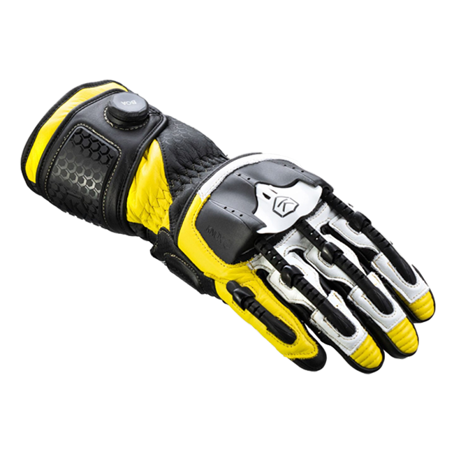 Knox Handroid MK5 Yarış Deri Eldivenleri | Erkek | Sarı | 11769404104 