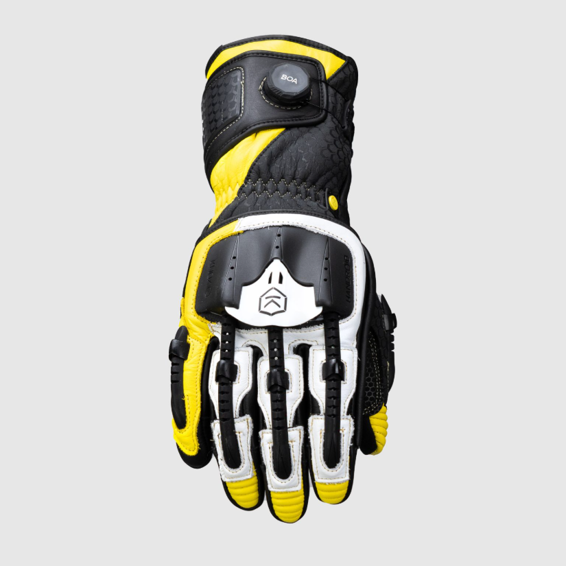 Knox Handroid MK5 Yarış Deri Eldivenleri | Erkek | Sarı | 11769404104 