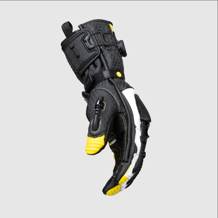 Knox Handroid MK5 Yarış Deri Eldivenleri | Erkek | Sarı | 11769404104 