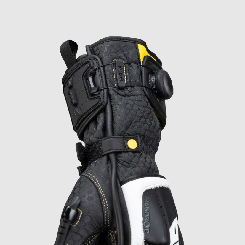 Knox Handroid MK5 Yarış Deri Eldivenleri | Erkek | Sarı | 11769404104 
