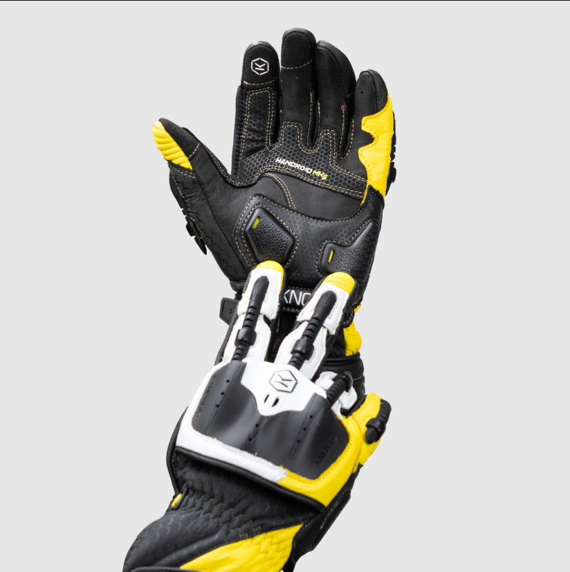 Knox Handroid MK5 Yarış Deri Eldivenleri | Erkek | Sarı | 11769404104 