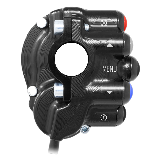 Gasgriffgehäuse mit integriertem Lenkerschalter JetPrime Yamaha YZF-R1M (20-24) JP CO YA033