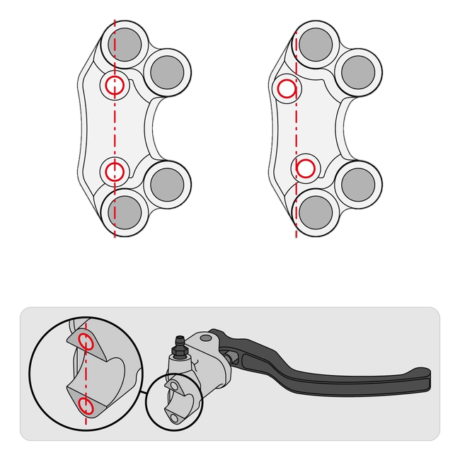 Lenkerschalter Street rechts JetPrime Ducati Panigale V4 S (21-24) JP PLDB 020S – versetztes Lochbild