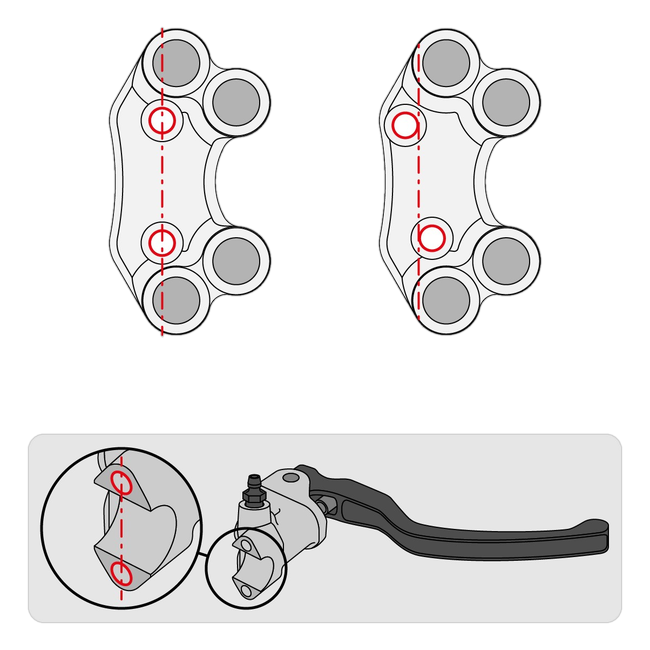 Lenkerschalter Street rechts JetPrime Ducati Panigale V4 S (25-26) JP PLDB 056 – versetztes Lochbild