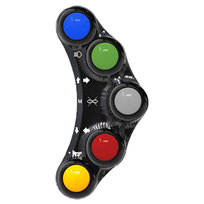 JetPrime Ducati Panigale V4/S/R (18-24) için sol yönlendirme anahtarı JP PLS 020 