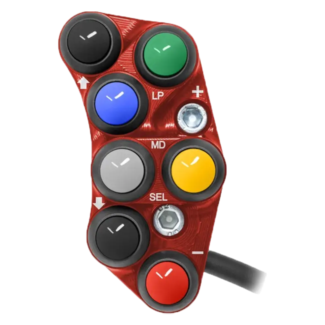 JetPrime Ducati Panigale V4/S/R (18-24) için sol Lenkerschalter Race JP PSR DU020 