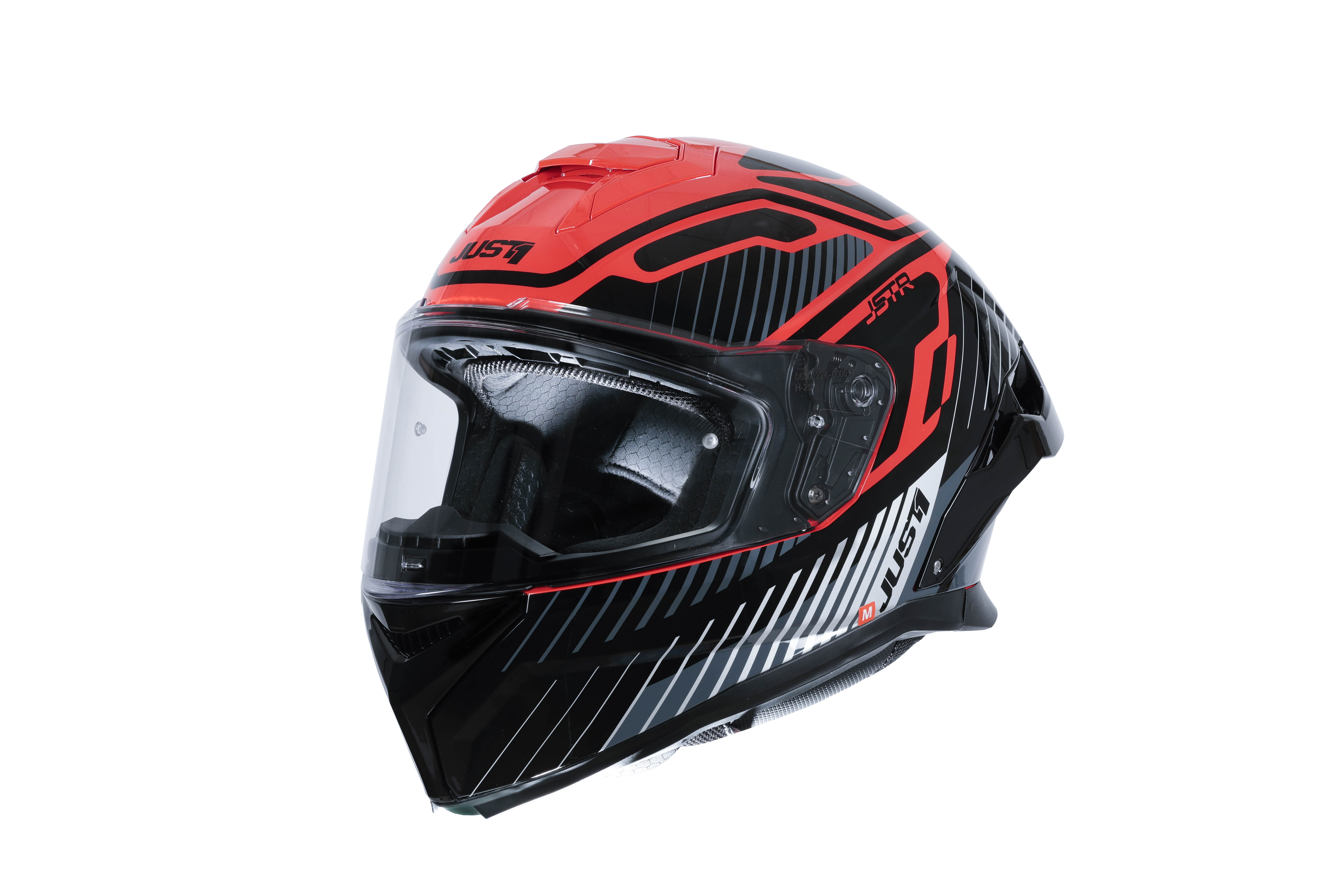 Just1 J-STR Kask Tactical Gümüş / Kırmızı Parlak 6030390171003 