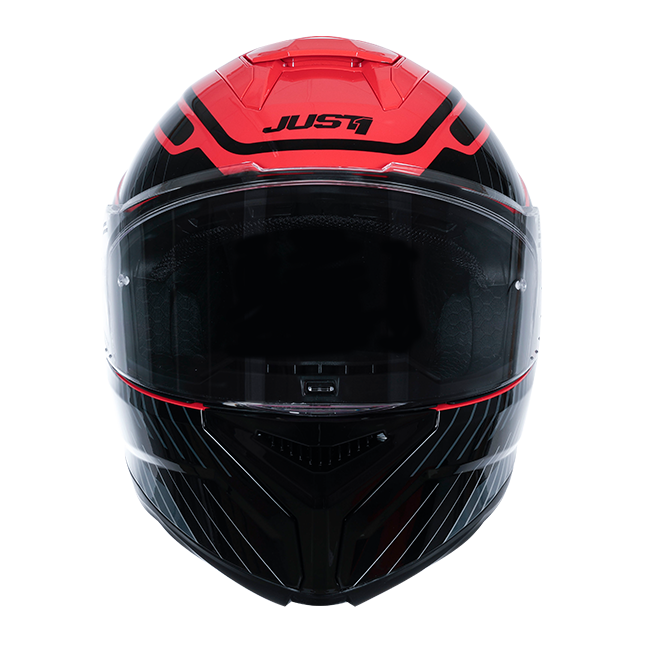 Just1 J-STR Kask Tactical Gümüş / Kırmızı Parlak 6030390171003 