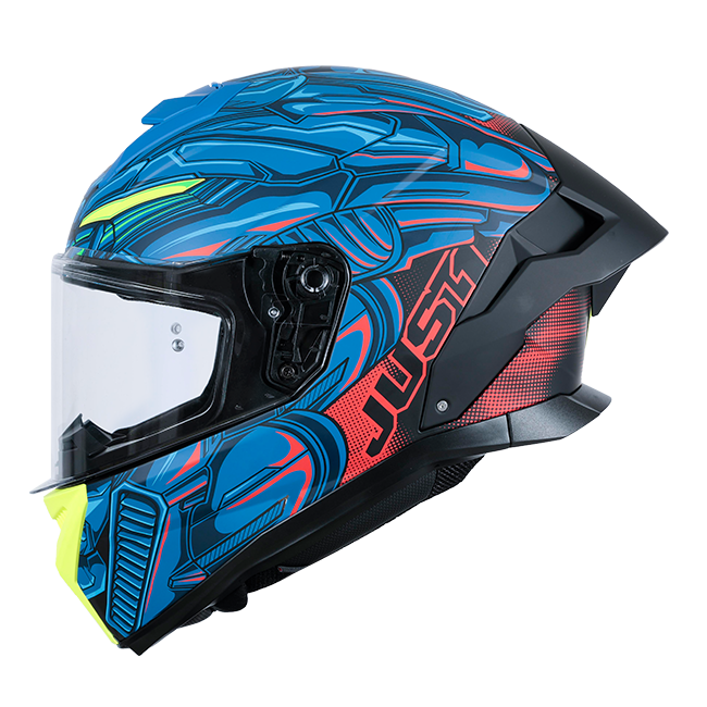 Just1 J-STR Kask Titan Kırmızı / Mavi / Siyah Mat 6030390214004 