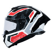 Just1 J-STR Kask Union Kırmızı / Beyaz Parlak 6030390171001 